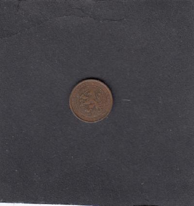 Beschrijving: 1/2 Cent WILHELMINA